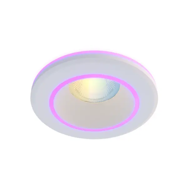 Calex Spot LED Calex Smart Halo 10cm, RGB lumina calda, 6.5W, 340 lm, IP20, clasa G, Alb