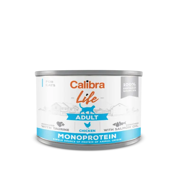 Calibra Cat Life Adult Chicken 200 g, conserva