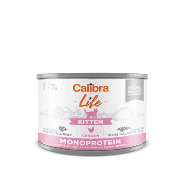 Calibra Cat Life Kitten Chicken 200 g, conserva