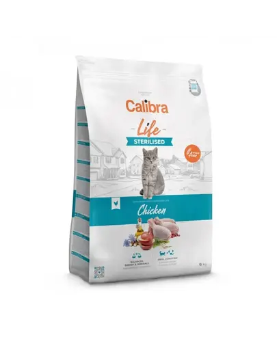 CALIBRA Cat Life Sterilised Chicken 6 kg hrană uscată fără cereale pentru pisici sterilizate, cu pui