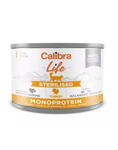 CALIBRA Cat Life Sterilised Turkey 200 g hrana pentru pisici sterilizate, din curcan