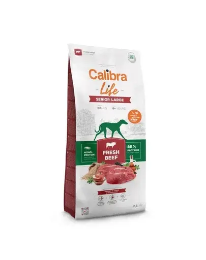 CALIBRA Dog Life Senior Large Fresh Beef 12 kg hrană pentru câini seniori de talie mare cu vită