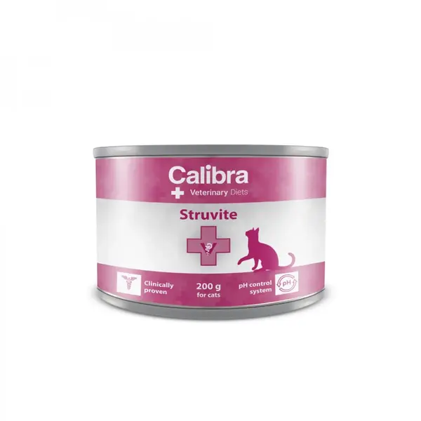 CALIBRA Veterinary Diets Struvite, Pui, dietă veterinară, conservă hrană umedă pisici, sistem urinar, (pate), 200g