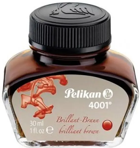 Calimara cu cerneala Pelikan - maro, 30 ml