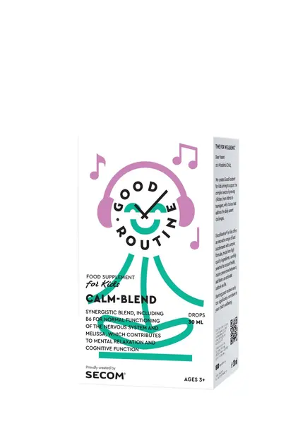 Calm-Blend Good Routine, 30 ml, gust de vanilie, Secom