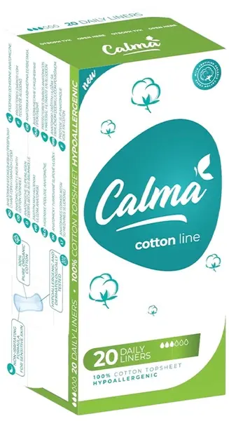 Calma Absorbante zilnice pentru femei, 20 buc