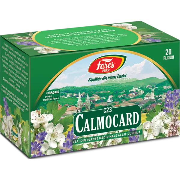 Calmocard, C23, ceai la plic, Fares | 20 plicuri
