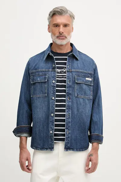 Calvin Klein Jeans cămașă pentru bărbați, din denim