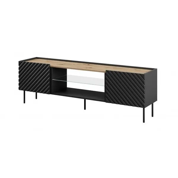 Cama MEBLE Comoda, Cama Meble, MDF, 180x40x58, Negru