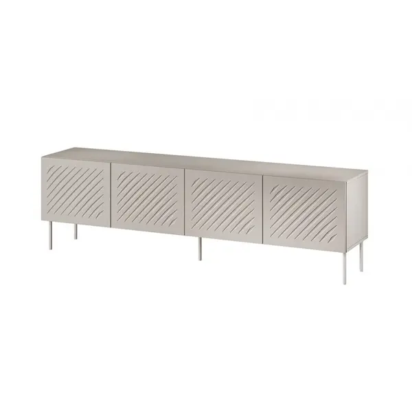 Cama MEBLE Comoda RTV Cama Meble SIENA 200x40x60 cm, 4 usi, Cashmere matt