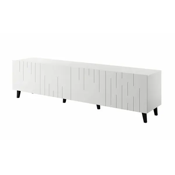 Cama MEBLE Comoda TV Cama Meble Bari, MDF, 200x42x52, Alb