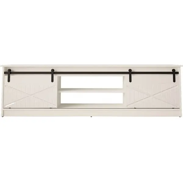 Cama MEBLE Comoda TV, Cama Meble, PAL-MDF, 35x56.7x200cm, Alb