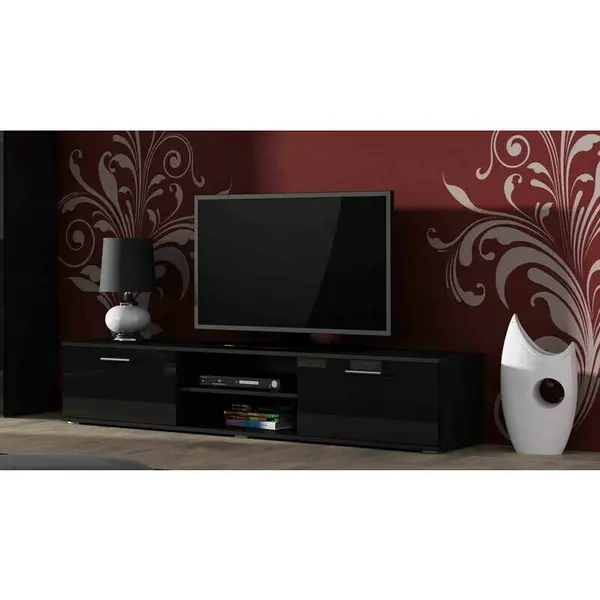 Cama MEBLE Comoda Tv Cama Meble Soho 180, Negru