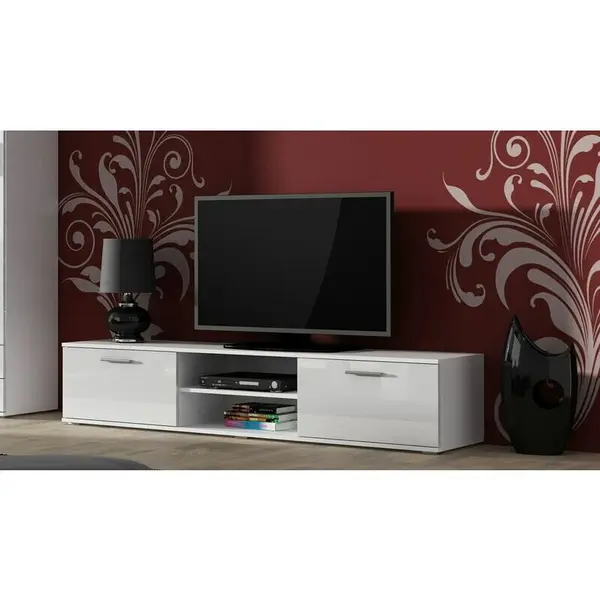 Cama MEBLE Comoda TV, Cama Meble Soho, PAL-MDF, 37x43x180 cm, Alb
