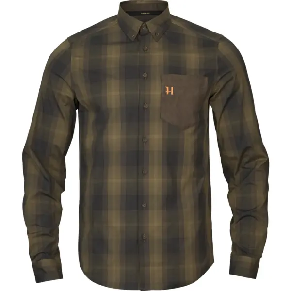 Camasa Akkan L/S Willow Green/Shadow Brown