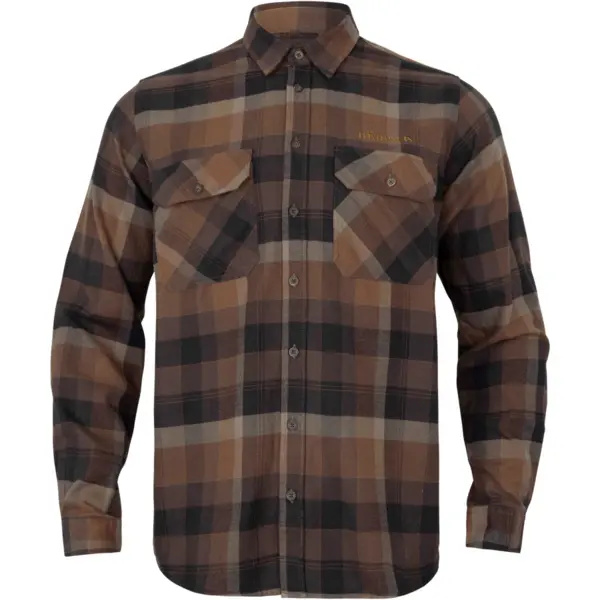 Camasa Asmund L/S Rust Brown Check
