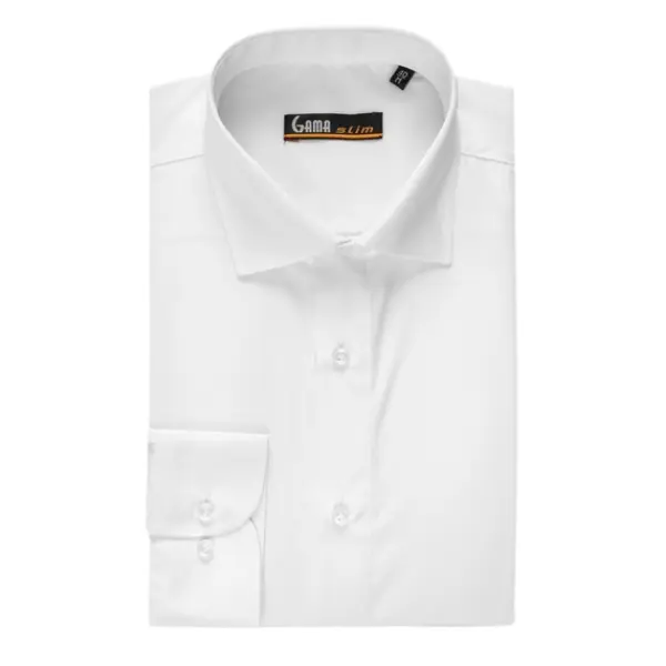 Camasa barbati 9565(1400) Slim Fit, alb uni, Gama | marimea 43/44