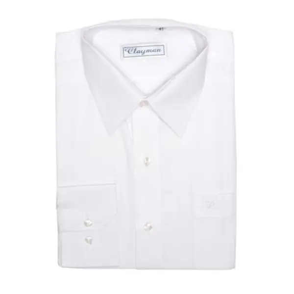 Camasa barbati maneca scurta alb, Clayman | marimea 39