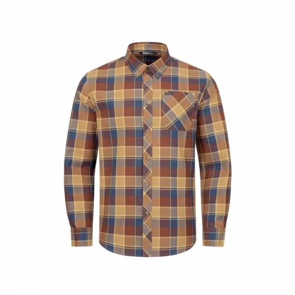 Camasa Charles Brown/Blue Marime 2XL
