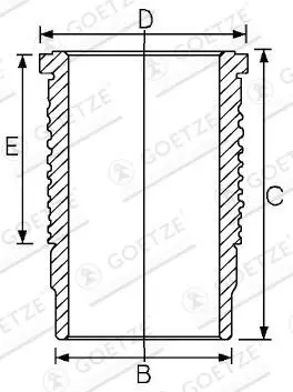 Camasa cilindru GOETZE ENGINE 14-670050-00