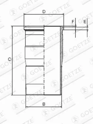 Camasa cilindru GOETZE ENGINE 15-451190-00