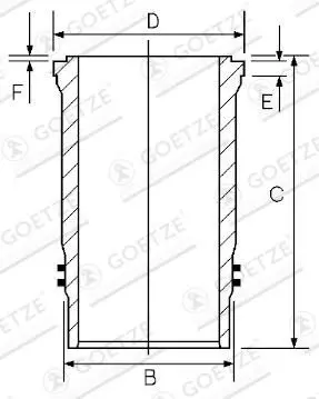 Camasa cilindru GOETZE ENGINE 15-451230-00