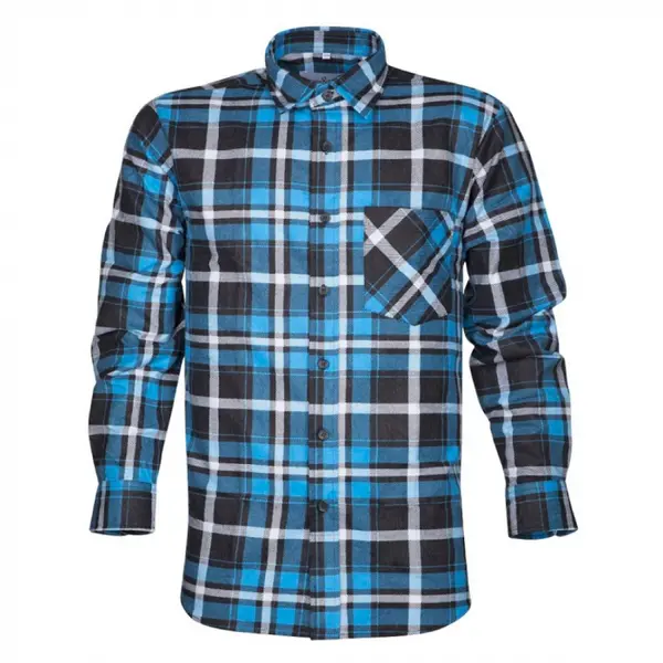 Camasa de lucru barbati bumbac 100%, albastru-negru, Ardon Jonah 3XL, ALBASTRU-NEGRU