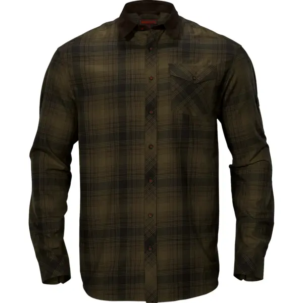 Camasa Driven Hunt Flannel Olive Green Check