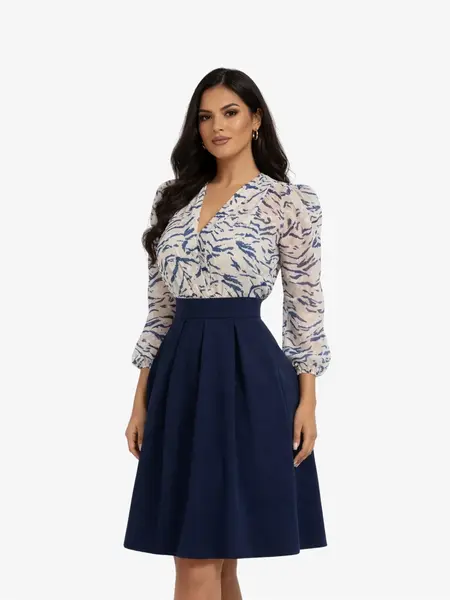 Camasa Eleganta “Naty”, Albastru - M