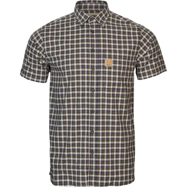 Camasa Fjell S/S Naval Blue Check