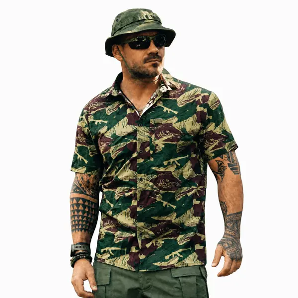 Camasa Helikon-Tex Hawaiian Shirt - Brushstroke Camo / XL
