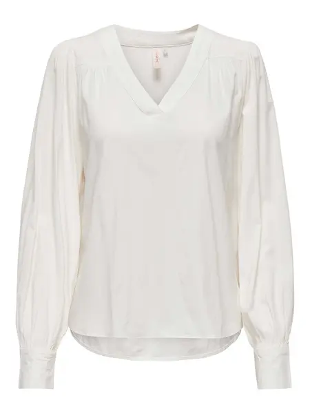 Camasa Onlella Ls V-Neck Top Wvn