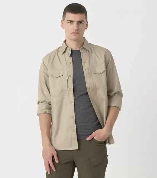 Camasa tactica Helikon-Tex® Defender Mk2 Shirt - KHAKI / S