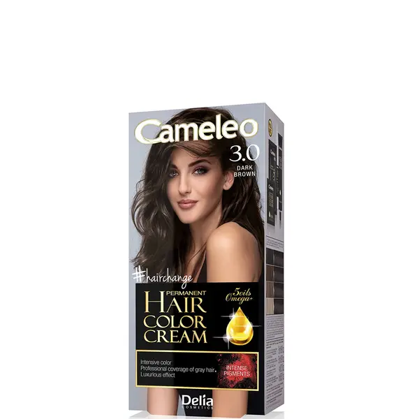 Cameleo Permanent Hair Color Cream Kit with Omega+ - 3.0 Dark Brown