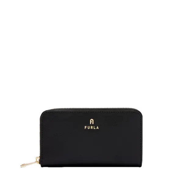 Camelia m zip around wallet nero