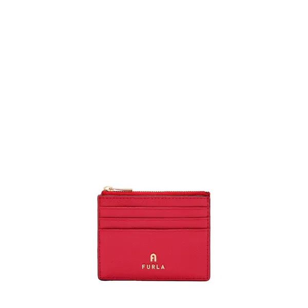 Camelia s zipper card case ruby