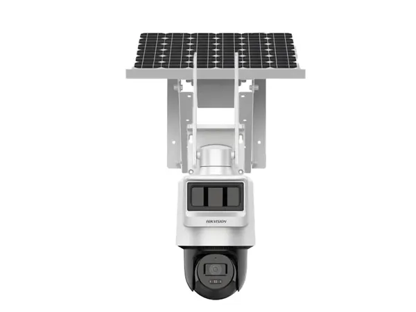 Camera 4G cu SIM si Panou Solar Hikvision Pro DS-2DE2C400IWG-K/4G/C05S10, Alarma, 4MP 2K, IR + LED 30m, 4G, Acumulator 1.85 W, PIR + Radar