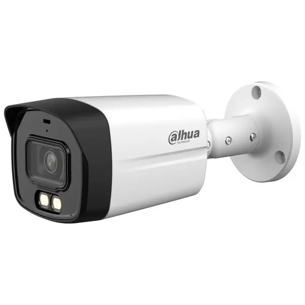 Camera 4K HDCVI Dahua HAC-HFW1801TLM-IL-A-0360B-S2, 8MP, lentila 3.6mm, Smart Dual Light 40m, microfon, 120 dB true WDR, IP67