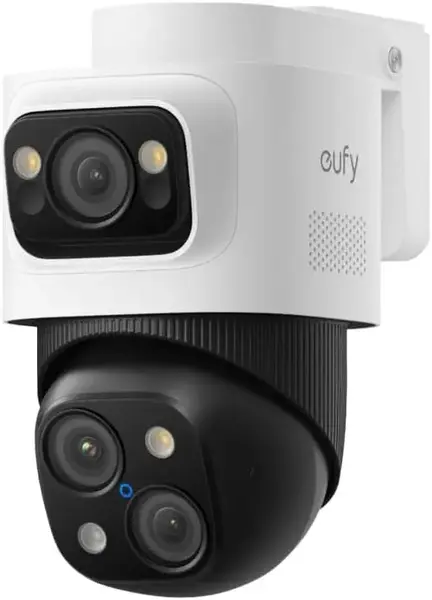 Camera Add-on eufy PoE Bullet-PTZ S4, 4K UHD Triple Lens, 122° FOV, 360° Pan&Tilt, 8× Hybrid Zoom, AI, Night Vision Color, pentru NVR (Alb)