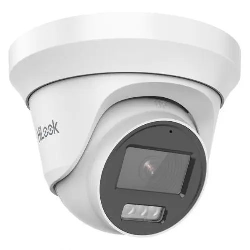 Camera analog Hikvision HiLook 5MP 3K, Iluminare Duala, IR 40m, Lumina Alba 20m, Audio, IP66 - THC-T257-LMS