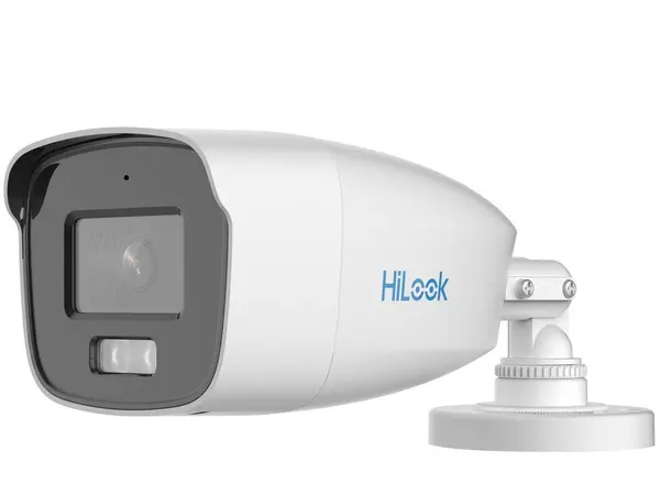 Camera analog Hikvision HiLook, ColorVu, 5MP 3K, lentila 2.8mm, Lumina Alba 40m, Audio, IP66 - THC-B259-MS