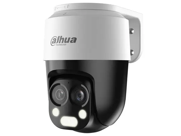 Camera analog PT HDCVI Dahua, 2MP, Smart Dual Light, IR si lumina calda 50m, lentila dubla 2.8mm si 6mm, zoom 6x, microfon, IP66, HAC-PT1200B-IL-A-E2Z