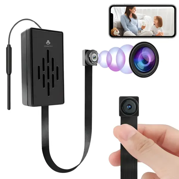 Camera ascunsa tip nasture, V4A, WIFI, 1080P, detectarea miscarii, inregistrare ciclica, acces de la distanta, baterie 600 mAh