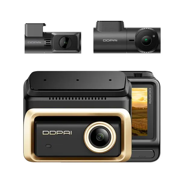 Camera auto 3 canale DDPAI-Z90 Master 3-CH, 4K+4K+3K, STARVIS, HDR, GPS, Wi-Fi 5GHz,memorie interma , microSD pana la 512GB, CPL