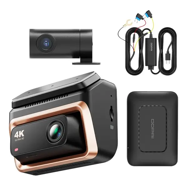 Camera auto DDPAI-Z60 Pro 2026 4G, 4K UHD, Slot cartela SIM, 2 canale, 4K, NightVIS 2.0, Wi-Fi 5 Ghz, slot MicroSD panal la 512GB, bluetooth