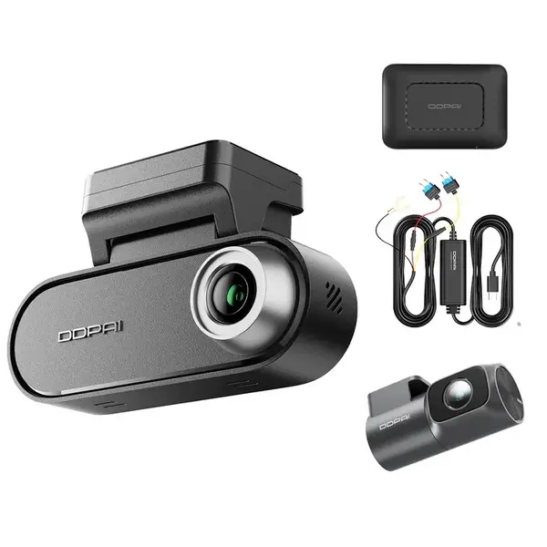 Camera auto duala DDPAI-N5 Dual 4G 2026, 4K, slot SIM 4G, memorie interna 32GB, slot microSD, mod parcare, AI, Wi-Fi 6, Bluetooth, GPS