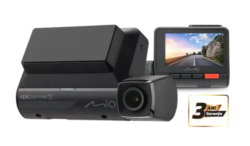 Camera auto Mio MiVue™ 955W, Ecran IPS 2.7inch, 4K, Unghi de vizualizare 140°, Wi-Fi, GPS, G-Senzor