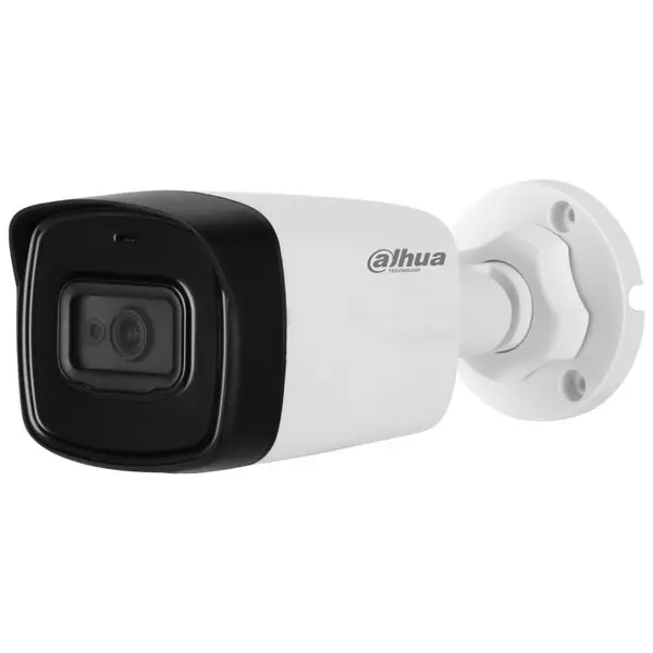Camera bullet HDCVI Dahua HAC-HFW1500TLP-A, 5MP, 2.8mm, IR 80m, IP67, microfon incorporat