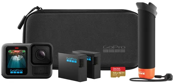 Cameră de acțiune GoPro - HERO 13 Black Accessory Bundle, 27MP, Wi-fi