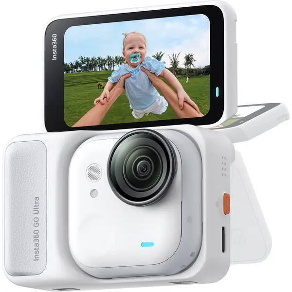 Cameră de acțiune Insta360 - GO Ultra, 50MPx, 4K, alb